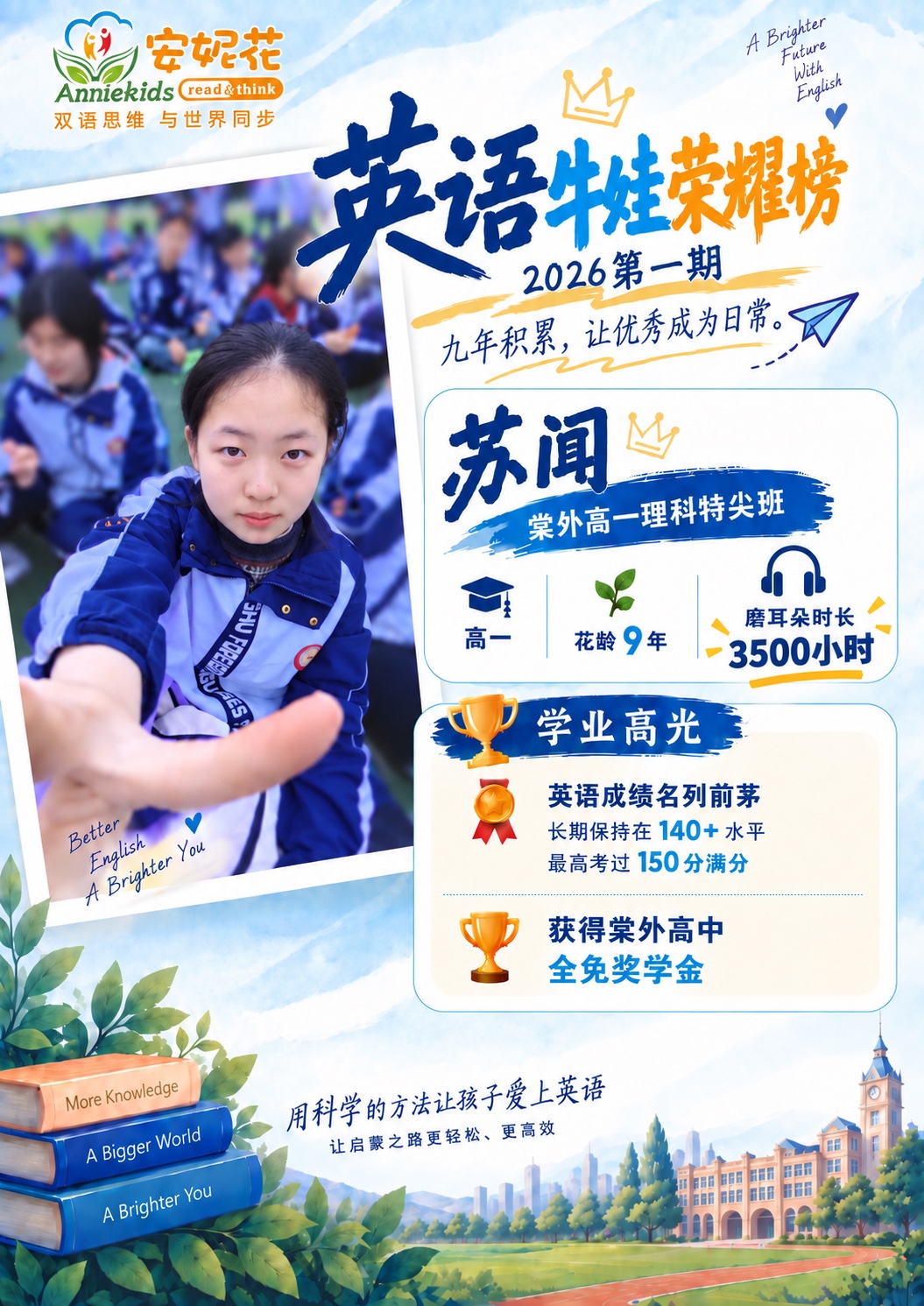 安妮花真实学员案例海报
